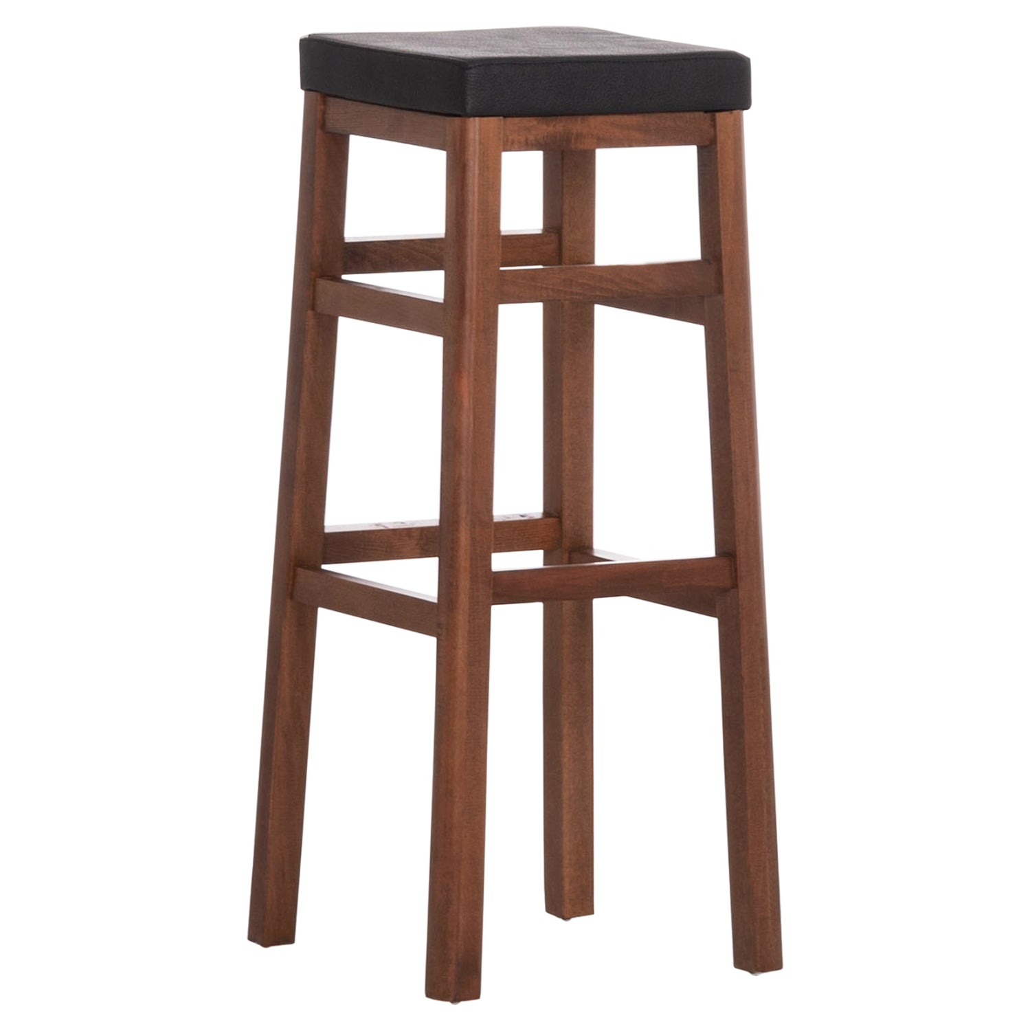 ΣΚΑΜΠO ΚΑΦΕΝΕΙΟΥ ΚΑΦΕ ΜΕ PU ΜΑΥΡΟ ΤΕΤΡΑΓΩΝΟ HM8069 30x34x82Υ εκ. - Pakobazaar