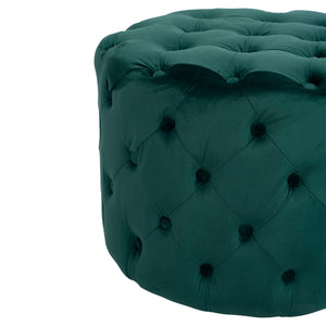 ΣΚΑΜΠΟ KASSIE ΚΥΠΑΡΙΣΣΙ ΒΕΛΟΥΔΟ ΤΥΠΟΥ CHESTERFIELD HM8406.03 Φ60x43Υ εκ. - Pakobazaar