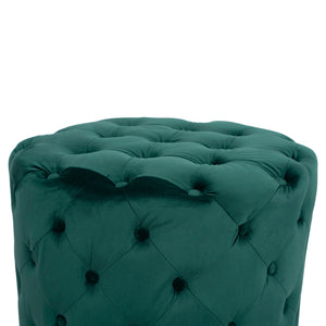 ΣΚΑΜΠΟ KASSIE ΚΥΠΑΡΙΣΣΙ ΒΕΛΟΥΔΟ ΤΥΠΟΥ CHESTERFIELD HM8406.03 Φ60x43Υ εκ. - Pakobazaar