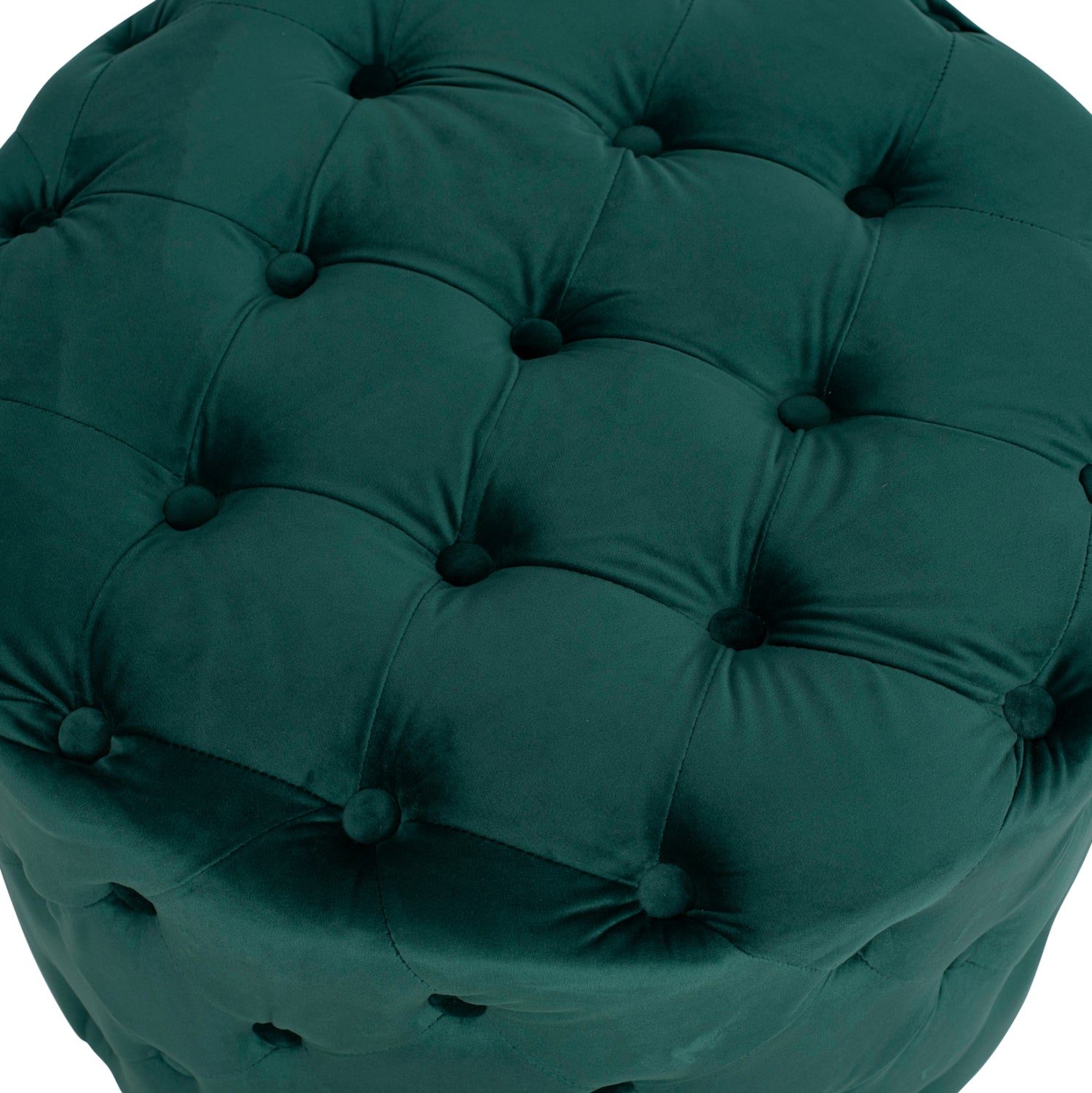 ΣΚΑΜΠΟ KASSIE ΚΥΠΑΡΙΣΣΙ ΒΕΛΟΥΔΟ ΤΥΠΟΥ CHESTERFIELD HM8406.03 Φ60x43Υ εκ. - Pakobazaar