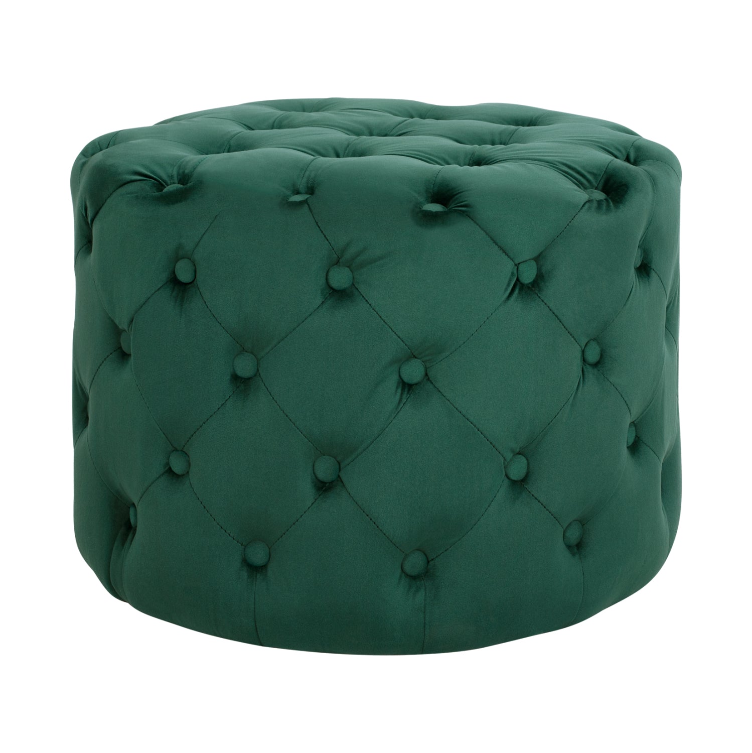 ΣΚΑΜΠΟ KASSIE ΚΥΠΑΡΙΣΣΙ ΒΕΛΟΥΔΟ ΤΥΠΟΥ CHESTERFIELD HM8406.03 Φ60x43Υ εκ. - Pakobazaar