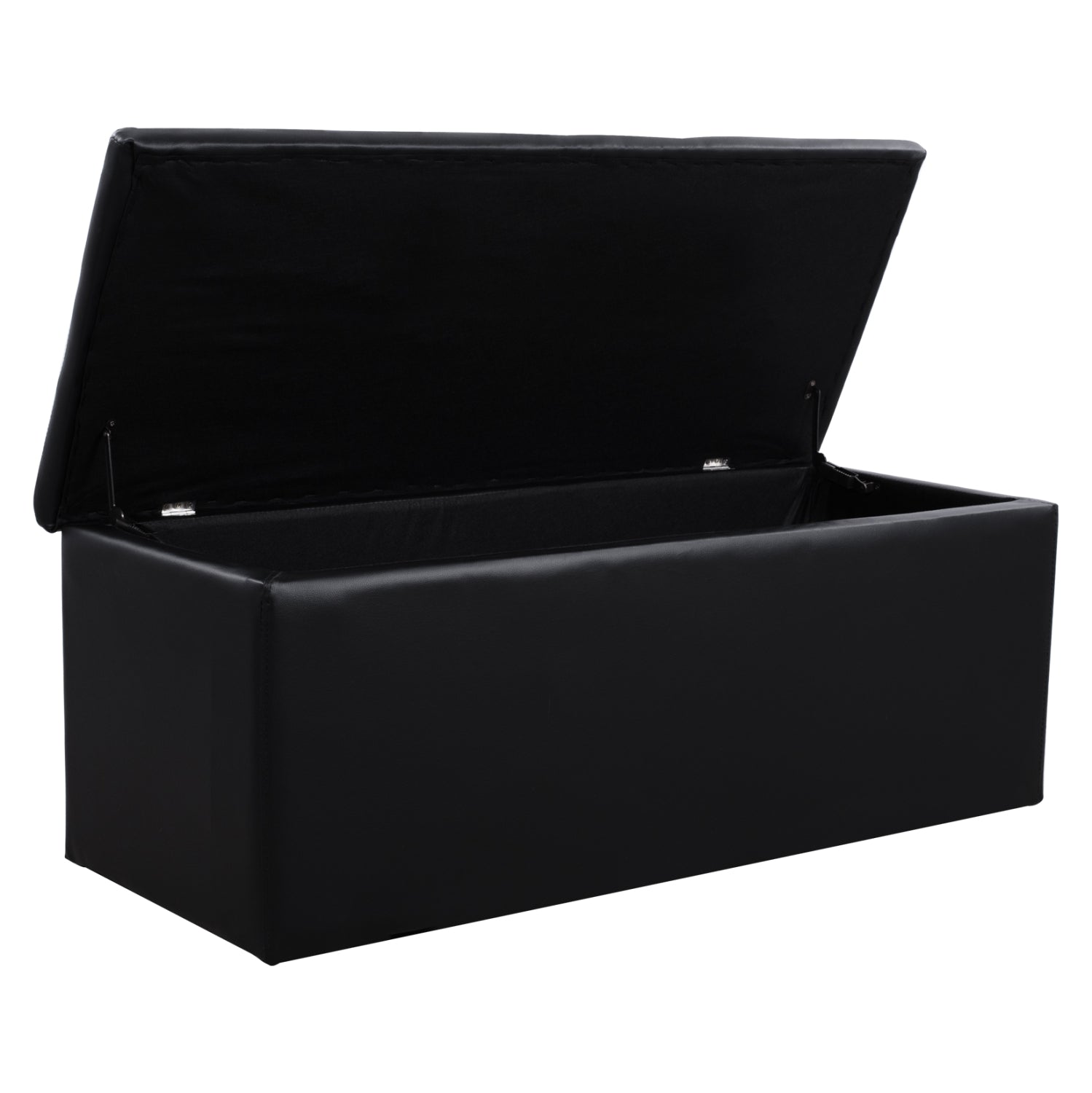 ΣΚΑΜΠΟ PU ΜΕ ΑΠΟΘΗΚΕΥΤΙΚΟ ΧΩΡΟ TRISCUBE ΜΑΥΡΟ HM223.01 121x51.5x50Υ εκ. - Pakobazaar