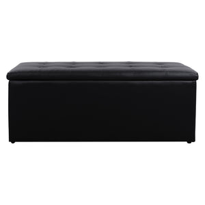 ΣΚΑΜΠΟ PU ΜΕ ΑΠΟΘΗΚΕΥΤΙΚΟ ΧΩΡΟ TRISCUBE ΜΑΥΡΟ HM223.01 121x51.5x50Υ εκ. - Pakobazaar