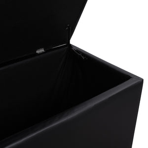 ΣΚΑΜΠΟ PU ΜΕ ΑΠΟΘΗΚΕΥΤΙΚΟ ΧΩΡΟ TRISCUBE ΜΑΥΡΟ HM223.01 121x51.5x50Υ εκ. - Pakobazaar