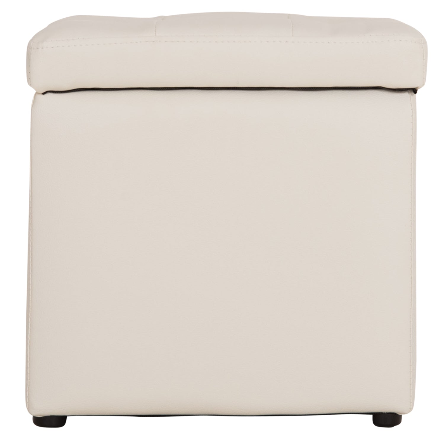 ΣΚΑΜΠΟ PRO CUBE HM224.02 PU ΜΕ ΑΠΟΘΗΚΕΥΤΙΚΟ ΧΩΡΟ- ΛΕΥΚΟ 38x38x36,5Υεκ. - Pakobazaar