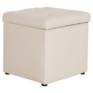 ΣΚΑΜΠΟ PRO CUBE HM224.02 PU ΜΕ ΑΠΟΘΗΚΕΥΤΙΚΟ ΧΩΡΟ- ΛΕΥΚΟ 38x38x36,5Υεκ. - Pakobazaar