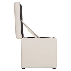 ΣΚΑΜΠΟ PRO CUBE HM224.02 PU ΜΕ ΑΠΟΘΗΚΕΥΤΙΚΟ ΧΩΡΟ- ΛΕΥΚΟ 38x38x36,5Υεκ. - Pakobazaar