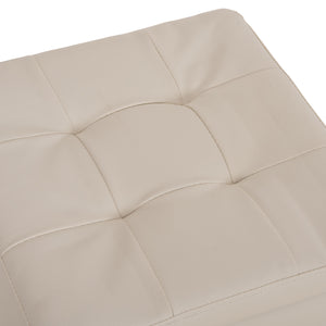 ΣΚΑΜΠΟ PRO CUBE HM224.02 PU ΜΕ ΑΠΟΘΗΚΕΥΤΙΚΟ ΧΩΡΟ- ΛΕΥΚΟ 38x38x36,5Υεκ. - Pakobazaar