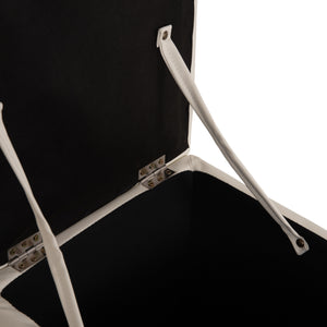 ΣΚΑΜΠΟ PRO CUBE HM224.02 PU ΜΕ ΑΠΟΘΗΚΕΥΤΙΚΟ ΧΩΡΟ- ΛΕΥΚΟ 38x38x36,5Υεκ. - Pakobazaar
