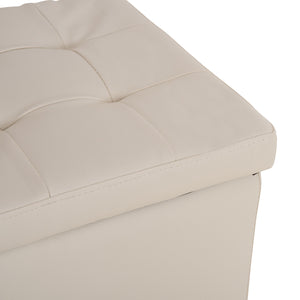 ΣΚΑΜΠΟ PRO CUBE HM224.02 PU ΜΕ ΑΠΟΘΗΚΕΥΤΙΚΟ ΧΩΡΟ- ΛΕΥΚΟ 38x38x36,5Υεκ. - Pakobazaar