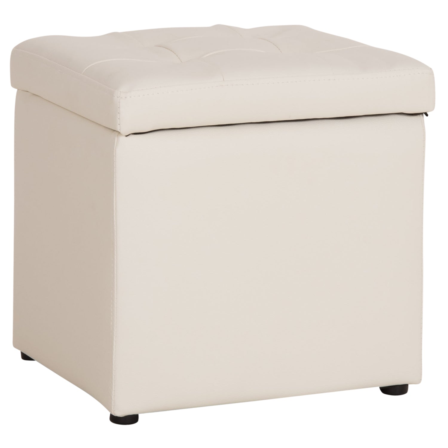 ΣΚΑΜΠΟ PRO CUBE HM224.02 PU ΜΕ ΑΠΟΘΗΚΕΥΤΙΚΟ ΧΩΡΟ- ΛΕΥΚΟ 38x38x36,5Υεκ. - Pakobazaar