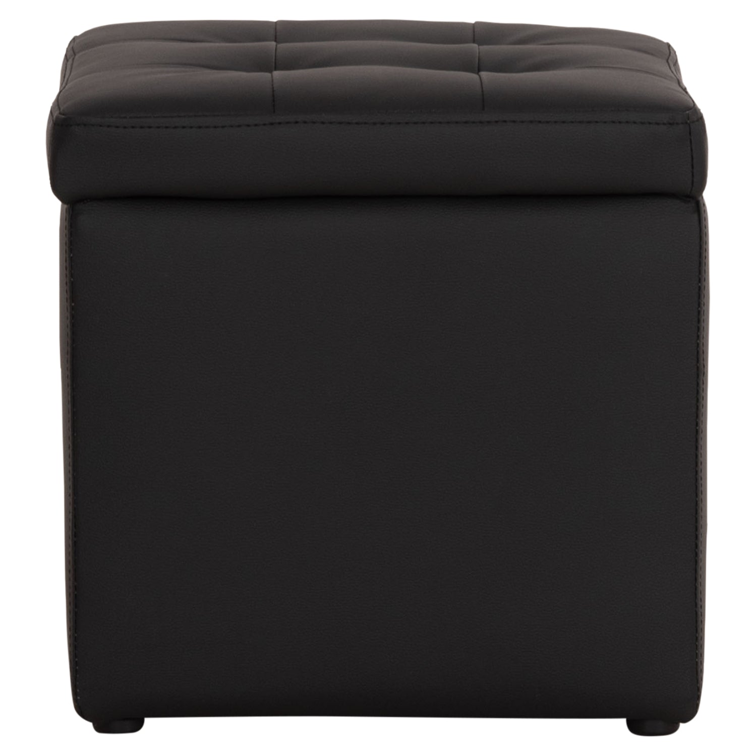 ΣΚΑΜΠΩ ΜΕ ΑΠΟΘΗΚΕΥΤΙΚΟ ΧΩΡΟ PU ΜΑΥΡΟ CUBE HM224.01 38x38x36.5Υεκ. - Pakobazaar