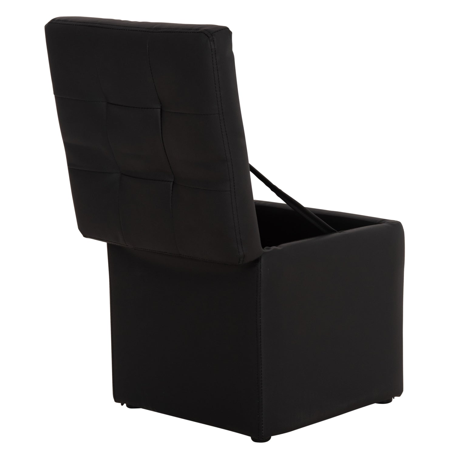 ΣΚΑΜΠΩ ΜΕ ΑΠΟΘΗΚΕΥΤΙΚΟ ΧΩΡΟ PU ΜΑΥΡΟ CUBE HM224.01 38x38x36.5Υεκ. - Pakobazaar