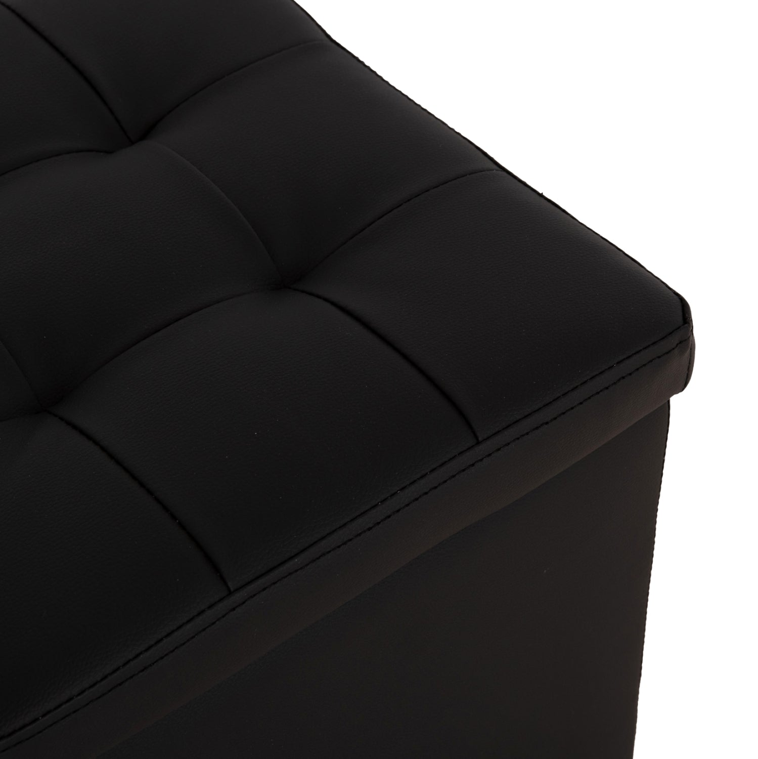 ΣΚΑΜΠΩ ΜΕ ΑΠΟΘΗΚΕΥΤΙΚΟ ΧΩΡΟ PU ΜΑΥΡΟ CUBE HM224.01 38x38x36.5Υεκ. - Pakobazaar