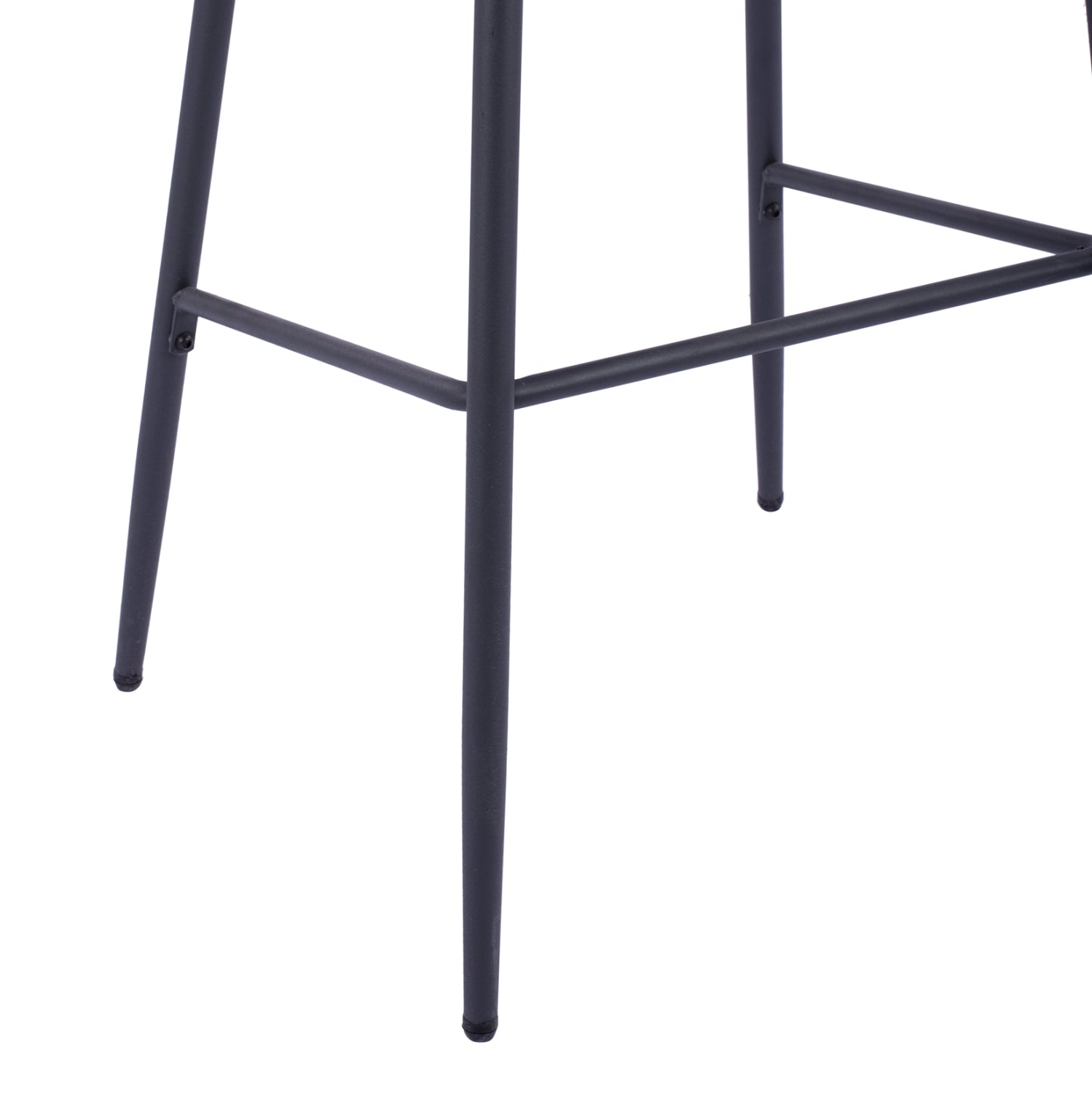 ΣΚΑΜΠΟ KADE ΜΕ ΜΕΤΑΛΛΙΚΟ ΣΚΕΛΕΤΟ ΚΑΙ ΜΠΕΖ WICKER ΣΧΟΙΝΙ HM5715 54x54x103 εκ. - Pakobazaar