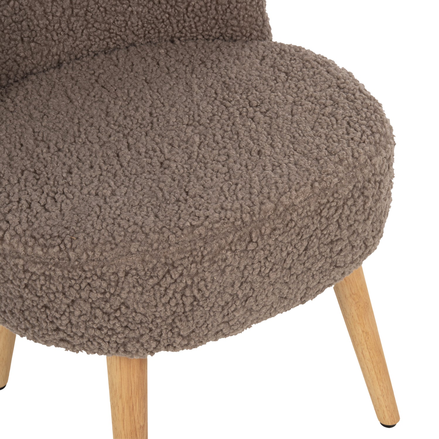 ΣΚΑΜΠΟ ΜΕ ΠΛΑΤΗ YASMINE ΜΠΟΥΚΛΕ ΥΦΑΣΜΑ ΑΝΟΙΧΤΟ ΚΑΦΕ HM8395.25 47x46x64,5Y εκ. - Pakobazaar