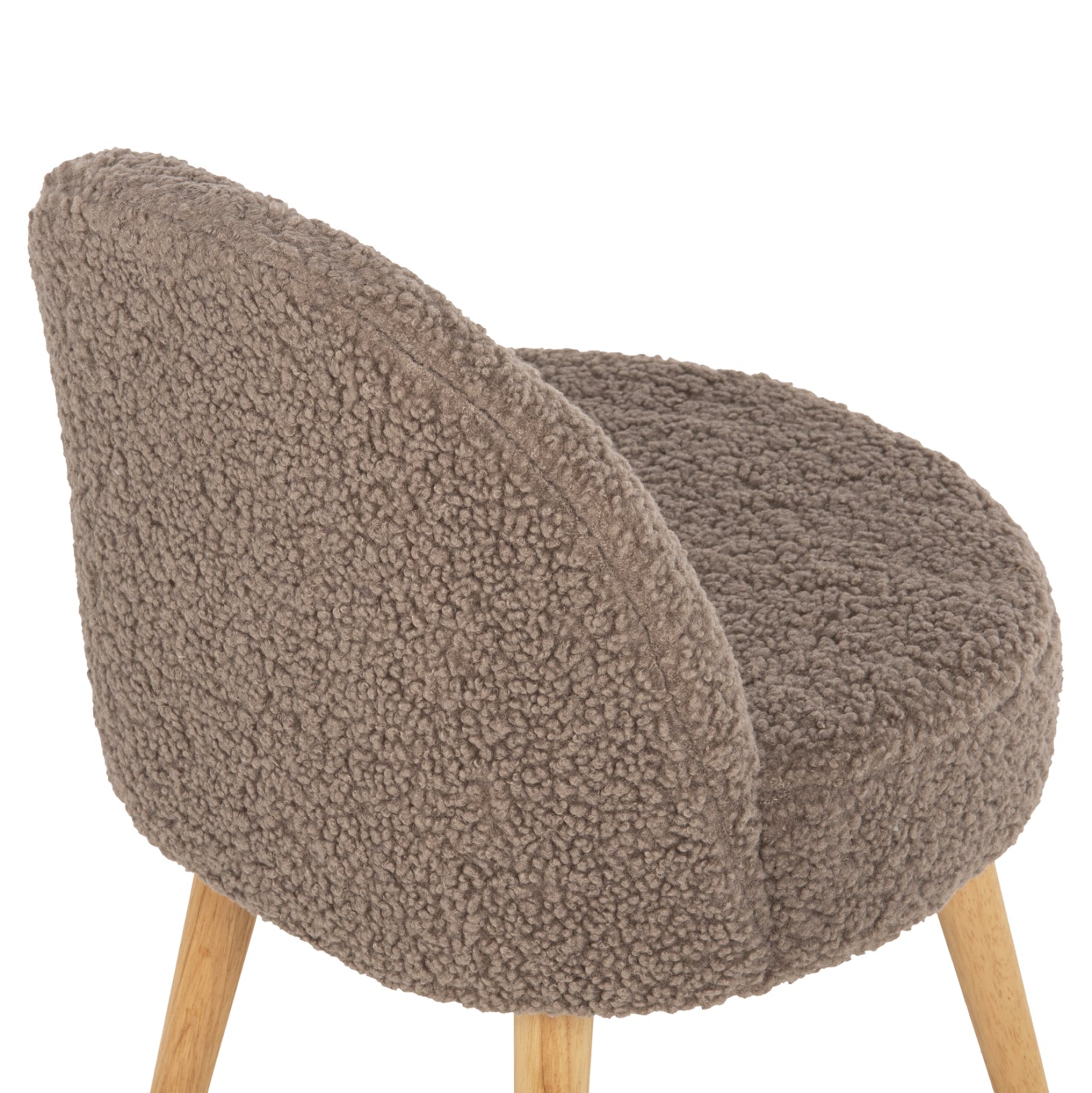 ΣΚΑΜΠΟ ΜΕ ΠΛΑΤΗ YASMINE ΜΠΟΥΚΛΕ ΥΦΑΣΜΑ ΑΝΟΙΧΤΟ ΚΑΦΕ HM8395.25 47x46x64,5Y εκ. - Pakobazaar