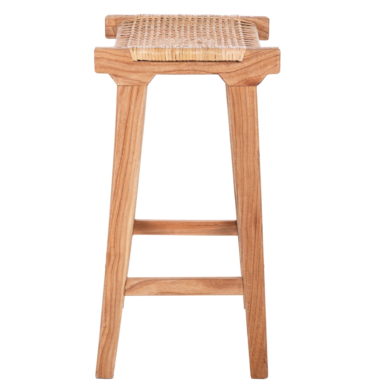 ΣΚΑΜΠΟ ΜΕΣΑΙΟΥ ΥΨΟΥΣ ΑΠΟ MINDI ΞΥΛΟ ΚΑΙ ΚΑΘΙΣΜΑ RATTAN 40X35X66Υεκ.HM9382.11 - Pakobazaar