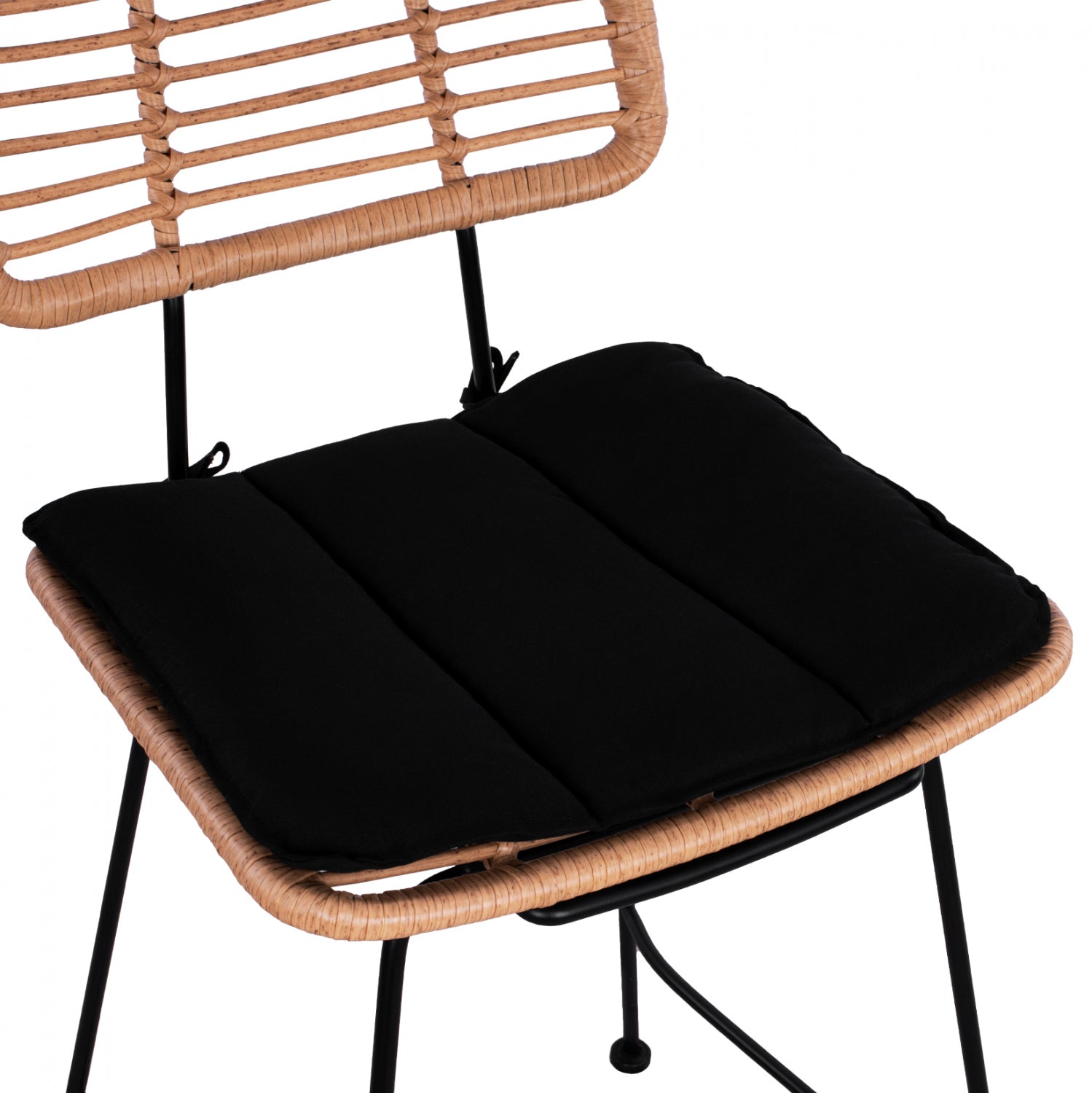 ΣΚΑΜΠΟ ΜΕΣΑΙΟΥ ΥΨΟΥΣ ALLEGRA HM5644 ΜΕΤΑΛΛΙΚΟ ΜΕ WICKER ΣΕ ΜΠΕΖ ΑΠΟΧΡΩΣΗ 55x56x107 εκ. - Pakobazaar