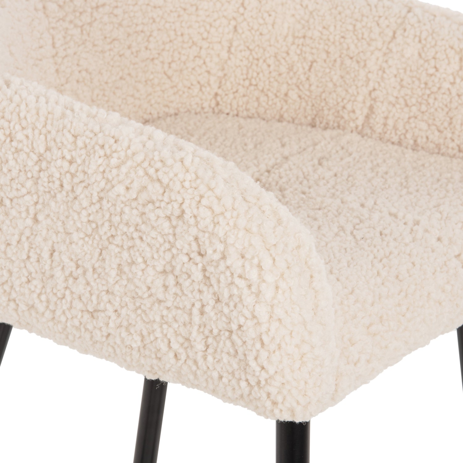 ΣΚΑΜΠΟ ΜΕΣΑΙΟΥ ΥΨΟΥΣ STRIKE HM8592.02 ΥΦΑΣΜΑ TEDDY ΛΕΥΚΟ-ΜΑΥΡΑ ΠΟΔΙΑ 50x50x94,5Υεκ. - Pakobazaar