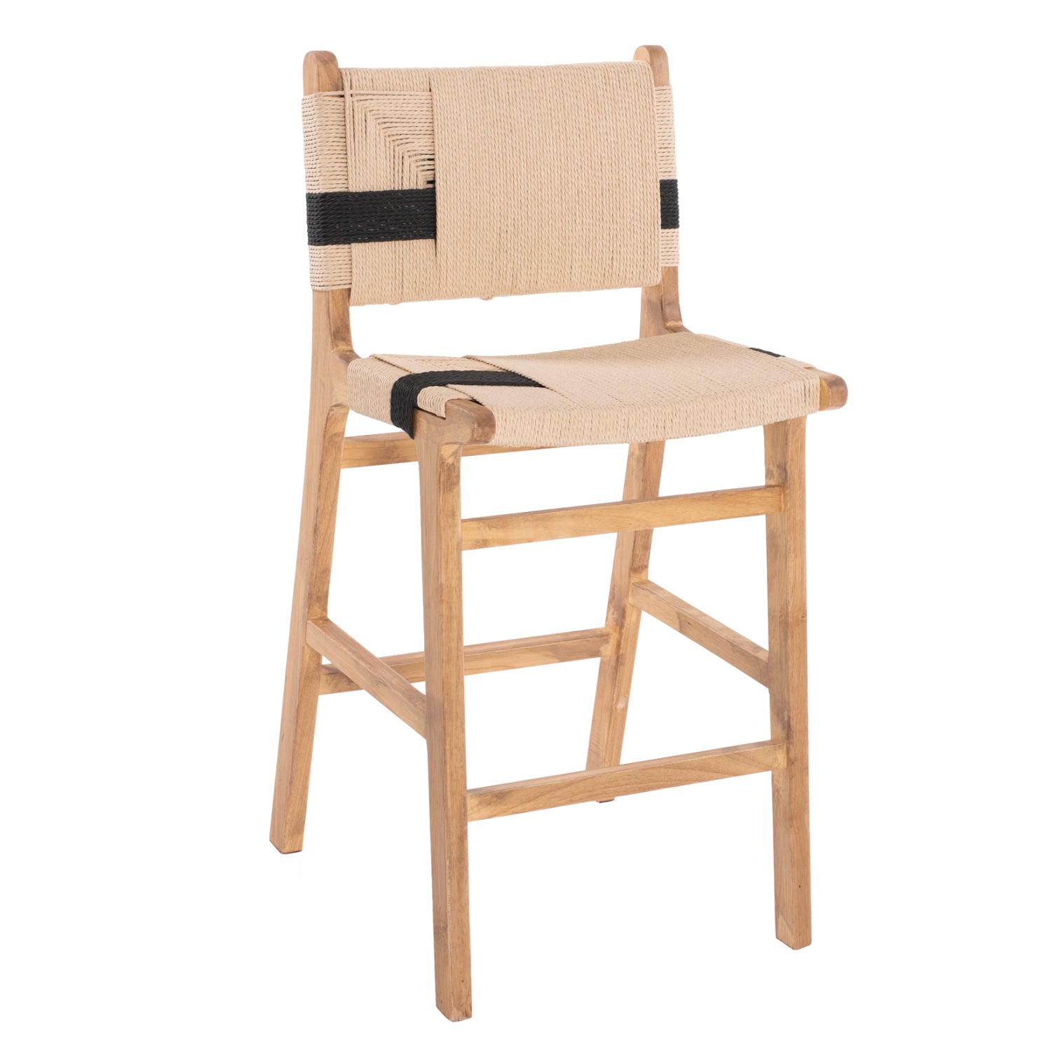 ΣΚΑΜΠΟ ΜΕΣΑΙΟΥ ΥΨΟΥΣ HM9325.01 RUBBERWOOD & ΣΧΟΙΝΙ-ΦΥΣΙΚΟ RUSTIC 45x46x95Υεκ. - Pakobazaar