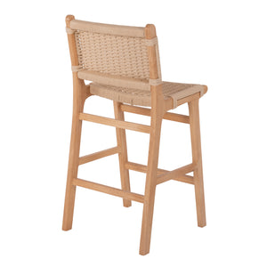ΣΚΑΜΠΟ ΜΕΣΑΙΟΥ ΥΨΟΥΣ HM9332.01 RUBBERWOOD & ΣΧΟΙΝΙ- ΦΥΣΙΚΟ ΧΡΩΜΑ 45x46x95Υεκ. - Pakobazaar