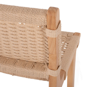 ΣΚΑΜΠΟ ΜΕΣΑΙΟΥ ΥΨΟΥΣ HM9332.01 RUBBERWOOD & ΣΧΟΙΝΙ- ΦΥΣΙΚΟ ΧΡΩΜΑ 45x46x95Υεκ. - Pakobazaar