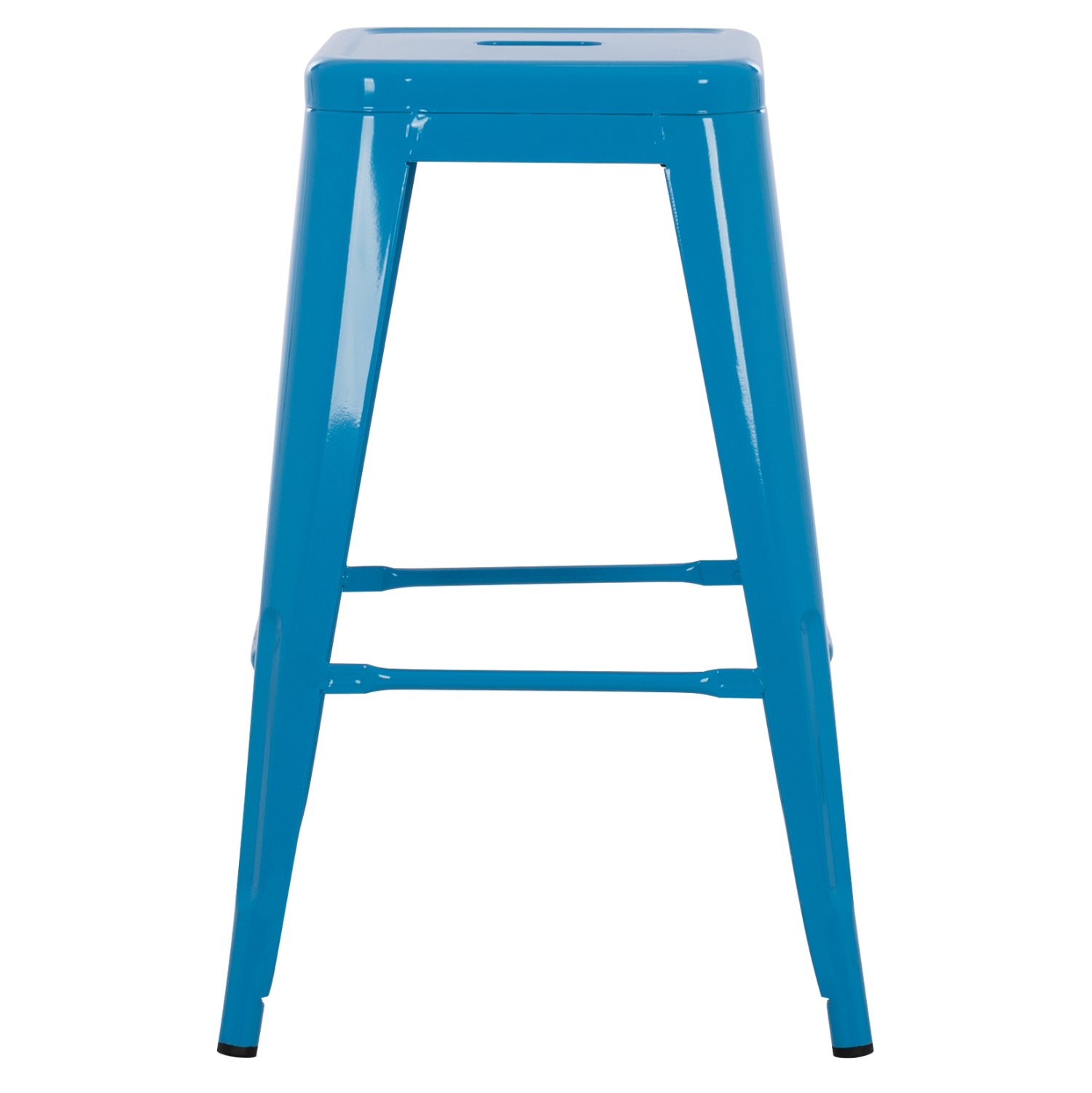 ΣΚΑΜΠΟ ΜΕΣΑΙΟΥ ΥΨΟΥΣ ΜΕΤΑΛΛΙΚΟ HM8573.08 MELITA ΣΕ ΜΠΛΕ 43x43x67Yεκ. - Pakobazaar