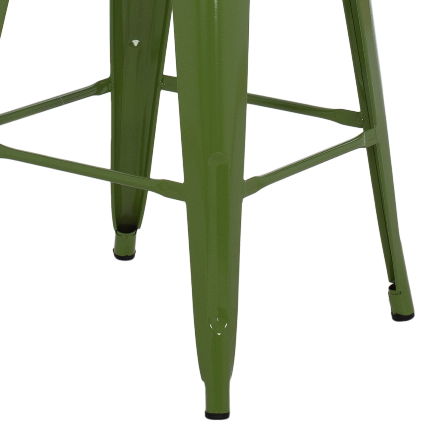 ΣΚΑΜΠΟ ΜΕΣΑΙΟΥ ΥΨΟΥΣ ΜΕΤΑΛΛΙΚΟ HM8573.13 MELITA ΣΕ LIGHT OLIVE GREEN 43x43x67Yεκ. - Pakobazaar