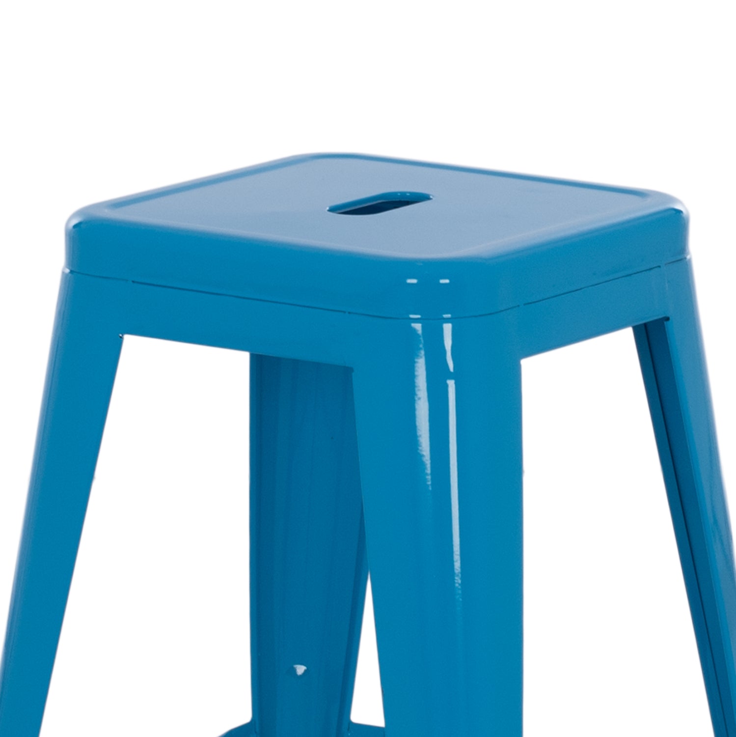 ΣΚΑΜΠΟ ΜΕΣΑΙΟΥ ΥΨΟΥΣ ΜΕΤΑΛΛΙΚΟ MELITA-PRO HM8573.48 ΜΠΛΕ 43x43x67Υεκ. - Pakobazaar
