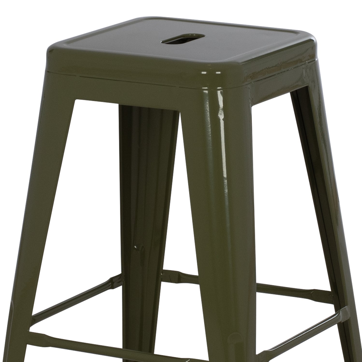 ΣΚΑΜΠΟ ΜΕΣΑΙΟΥ ΥΨΟΥΣ ΜΕΤΑΛΛΙΚΟ MELITA-PRO HM8573.43 DARK OLIVE GREEN 43x43x67Υεκ. - Pakobazaar