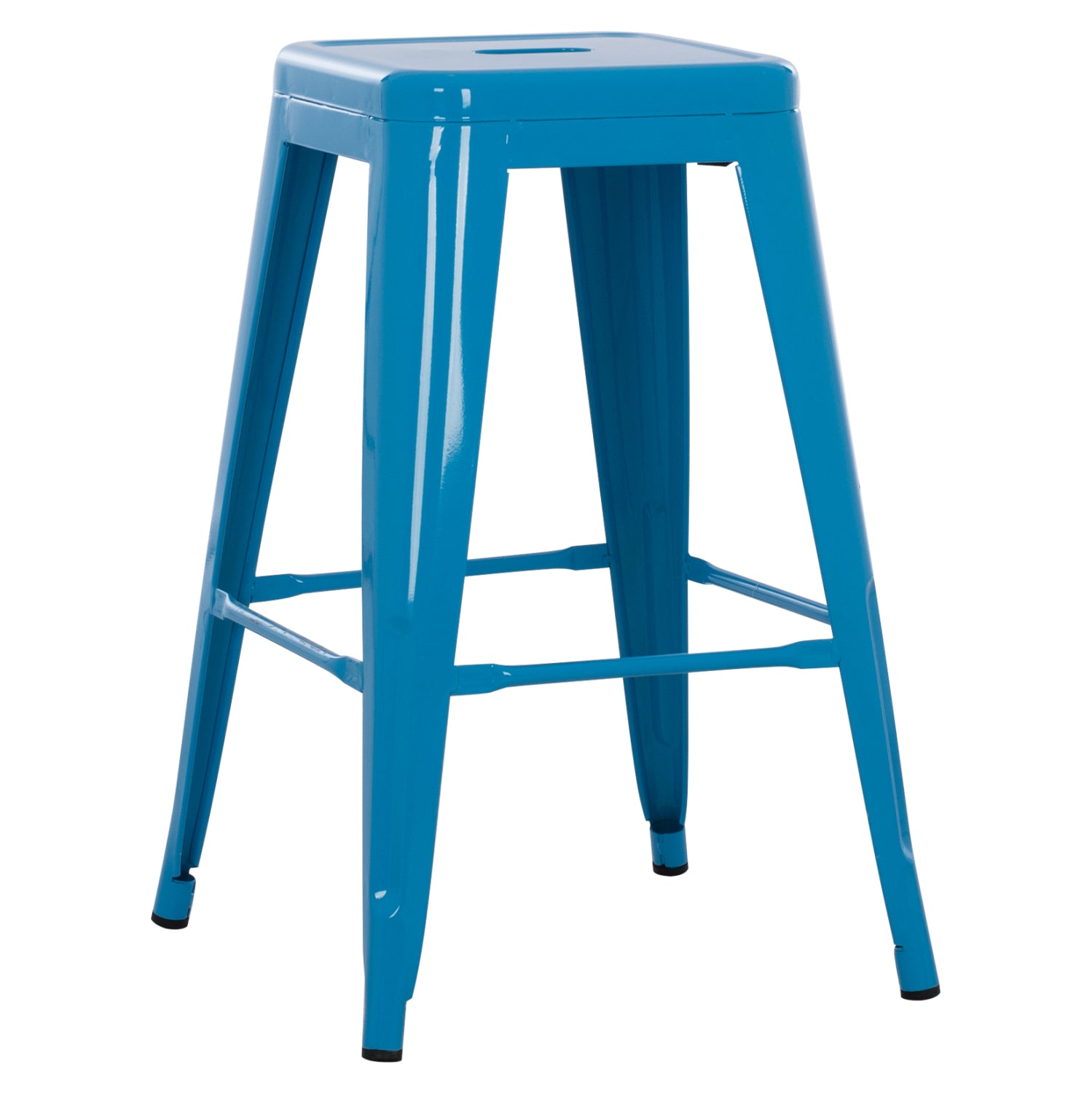 ΣΚΑΜΠΟ ΜΕΣΑΙΟΥ ΥΨΟΥΣ ΜΕΤΑΛΛΙΚΟ MELITA-PRO HM8573.48 ΜΠΛΕ 43x43x67Υεκ. - Pakobazaar