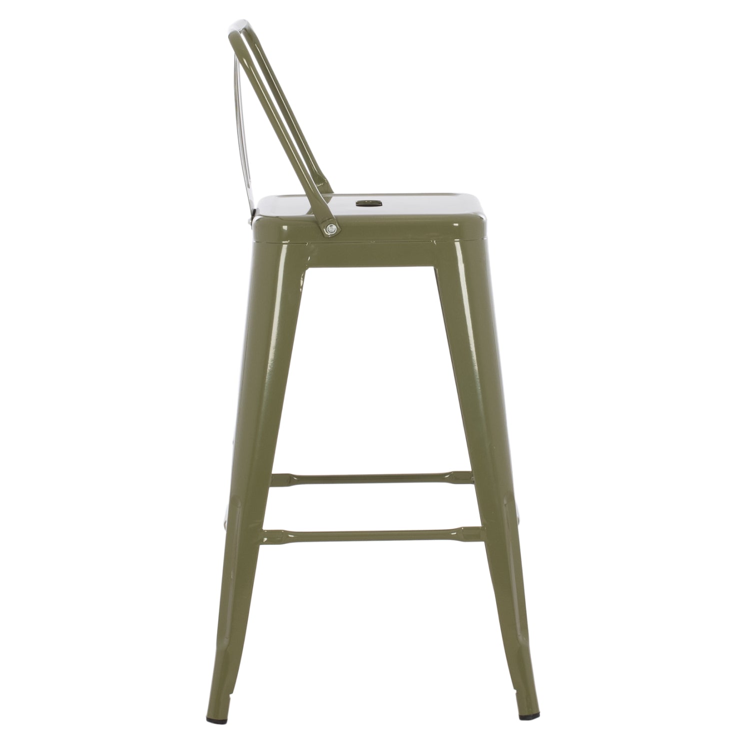 ΣΚΑΜΠΟ ΜΕΣΑΙΟΥ ΥΨΟΥΣ ΜΕΤΑΛΛΙΚΟ MELITA ΣΕ DARK OLIVE GREEN HM8574.03 42x42x98 cm. - Pakobazaar