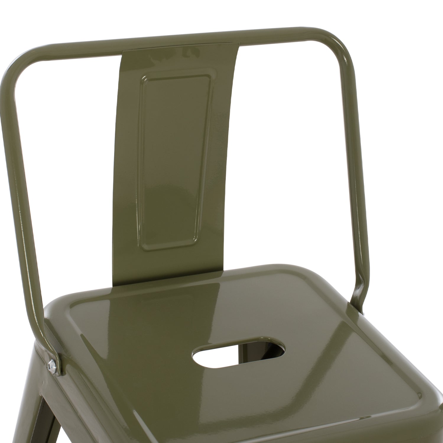 ΣΚΑΜΠΟ ΜΕΣΑΙΟΥ ΥΨΟΥΣ ΜΕΤΑΛΛΙΚΟ MELITA ΣΕ DARK OLIVE GREEN HM8574.03 42x42x98 cm. - Pakobazaar
