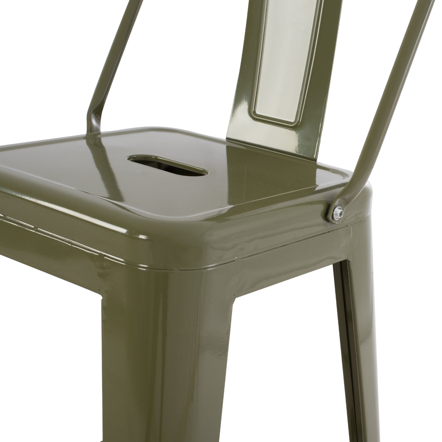 ΣΚΑΜΠΟ ΜΕΣΑΙΟΥ ΥΨΟΥΣ ΜΕΤΑΛΛΙΚΟ MELITA ΣΕ DARK OLIVE GREEN HM8574.03 42x42x98 cm. - Pakobazaar