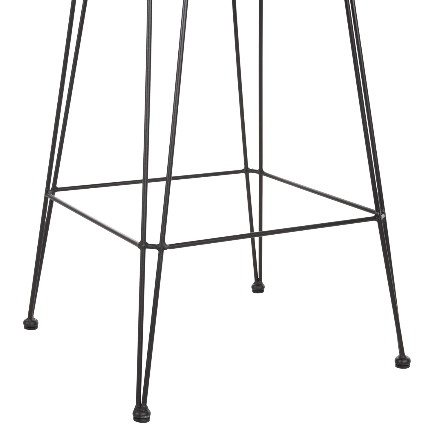 ΣΚΑΜΠΟ ΜΕΣ.ΥΨΟΥΣ ALLEGRA HM5643.11 ΜΕΤΑΛΛΟ&ΜΑΞΙΛΑΡΙ ΜΑΥΡΟ-WICKER ΜΠΕΖ 50x55x103Υεκ. - Pakobazaar