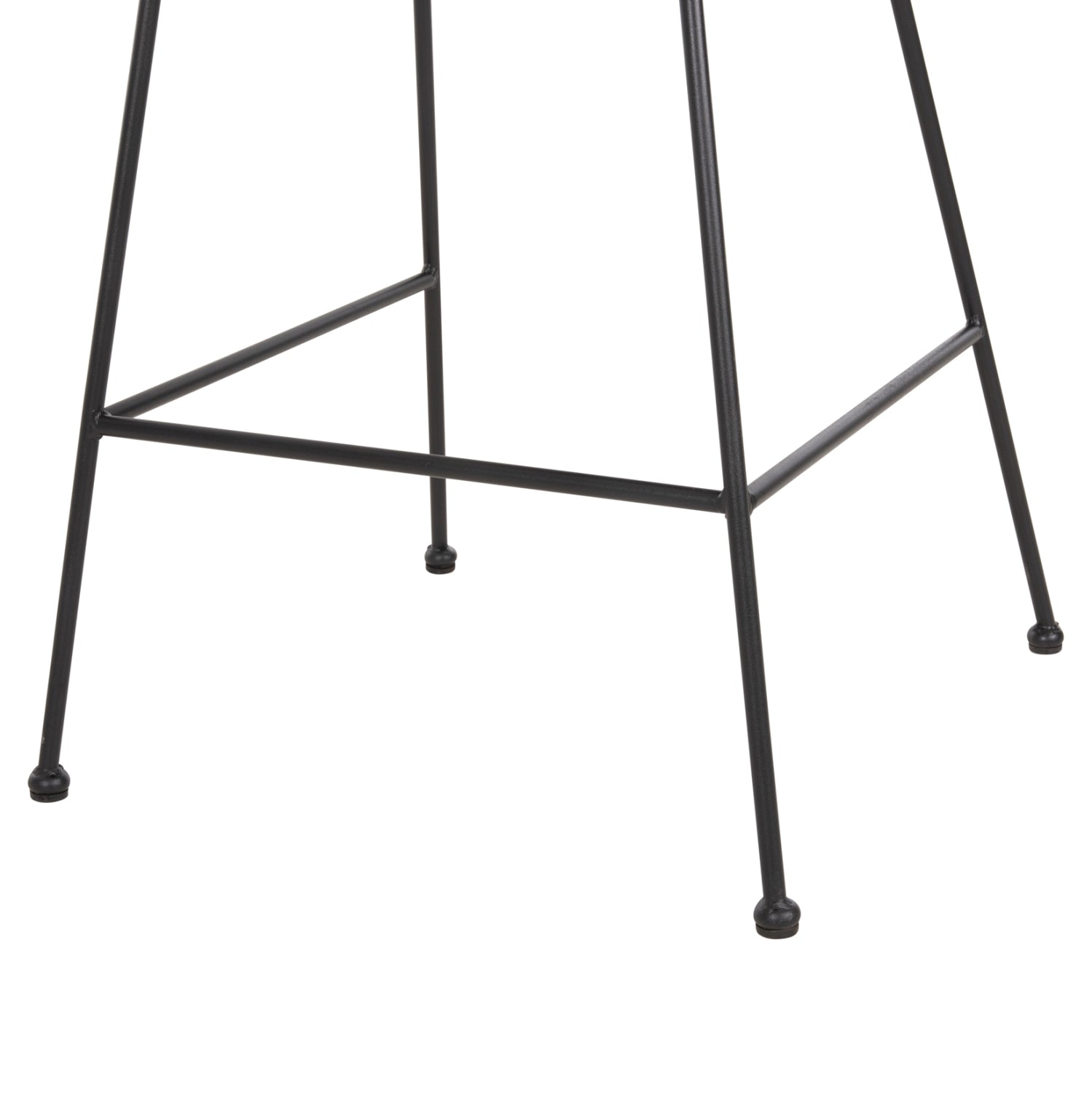 ΣΚΑΜΠΟ ΜΕΣ.ΥΨΟΥΣ ALLEGRA HM5644.11 ΜΕΤΑΛΛΟ&ΜΑΞΙΛΑΡΙ ΜΑΥΡΟ-WICKER ΜΠΕΖ 53x56x107Υεκ. - Pakobazaar