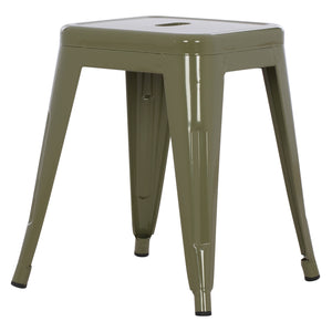 ΣΚΑΜΠΟ ΜΕΤΑΛΛΙΚΟ MELITA HM0096.43 ΣΕ DARK OLIVE ΧΡΩΜΑ 37x37x45Υεκ. - Pakobazaar