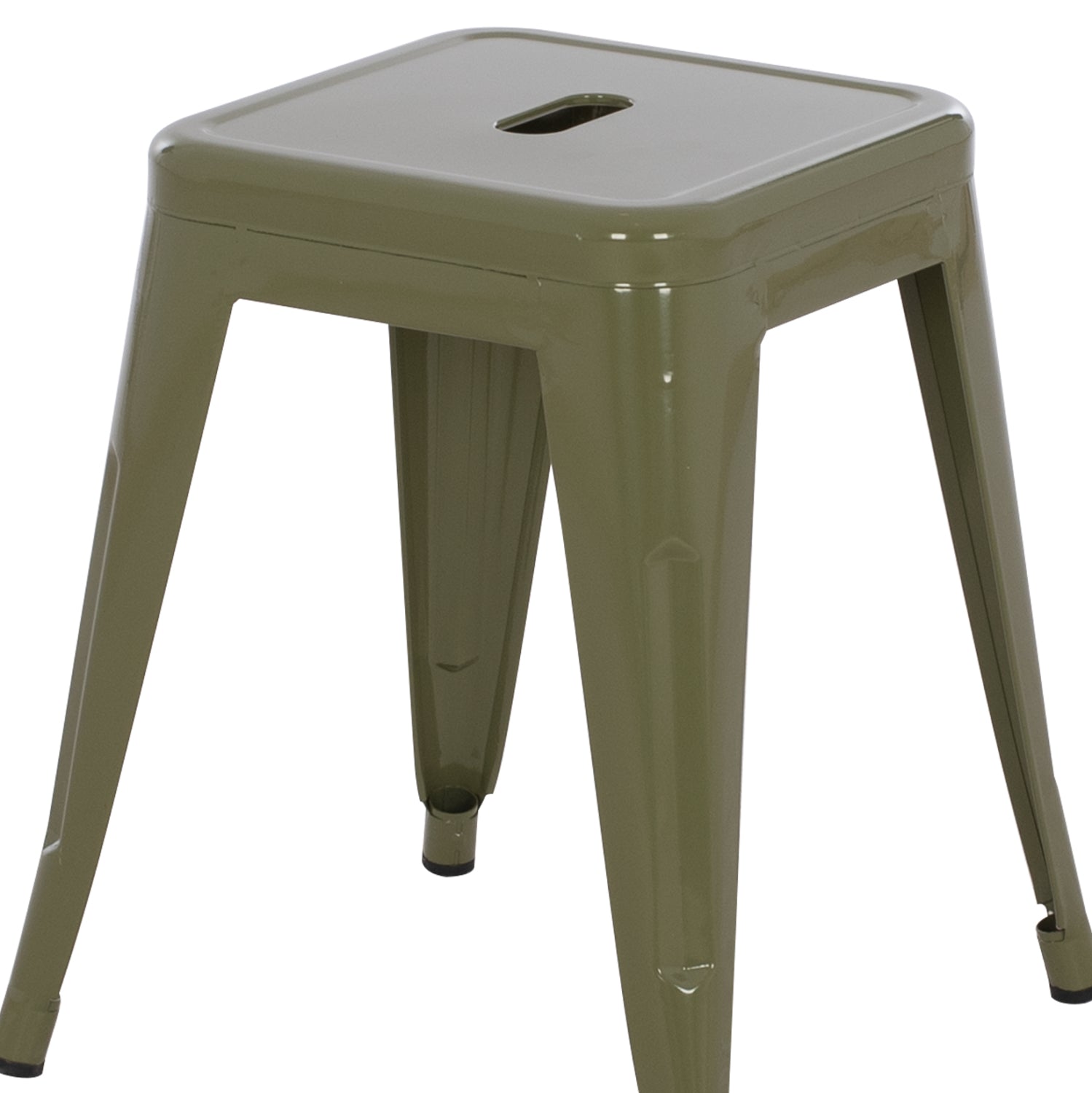 ΣΚΑΜΠΟ ΜΕΤΑΛΛΙΚΟ MELITA HM0096.43 ΣΕ DARK OLIVE ΧΡΩΜΑ 37x37x45Υεκ. - Pakobazaar