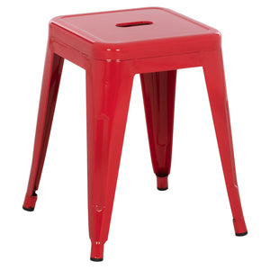 ΣΚΑΜΠΟ ΜΕΤΑΛΛΙΚΟ MELITA HM0096.44 ΣΕ ΚΟΚΚΙΝΟ ΧΡΩΜΑ 37x37x45Υεκ. - Pakobazaar