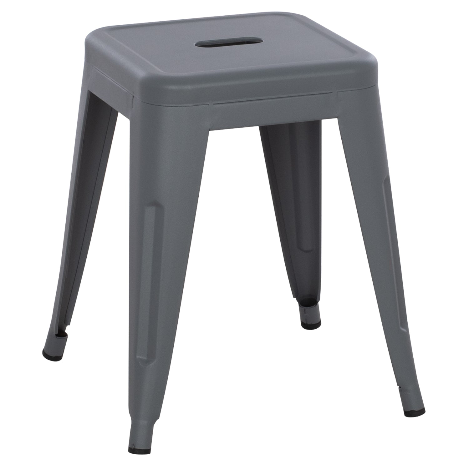 ΣΚΑΜΠΟ ΜΕΤΑΛΛΙΚΟ MELITA HM0096.50 ΣΕ ΓΚΡΙ ΜΑΤ ΧΡΩΜΑ 37x37x45Υεκ. - Pakobazaar