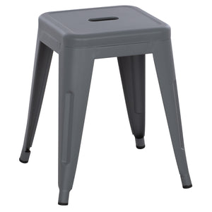 ΣΚΑΜΠΟ ΜΕΤΑΛΛΙΚΟ MELITA HM0096.50 ΣΕ ΓΚΡΙ ΜΑΤ ΧΡΩΜΑ 37x37x45Υεκ. - Pakobazaar