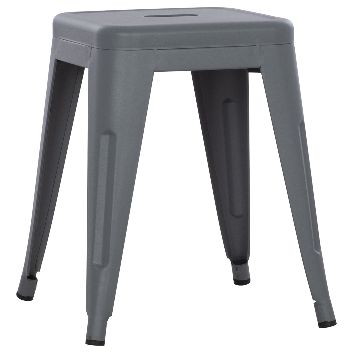 ΣΚΑΜΠΟ ΜΕΤΑΛΛΙΚΟ MELITA HM0096.50 ΣΕ ΓΚΡΙ ΜΑΤ ΧΡΩΜΑ 37x37x45Υεκ. - Pakobazaar
