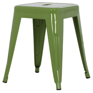 ΣΚΑΜΠΟ ΜΕΤΑΛΛΙΚΟ MELITA HM0096.53 ΣΕ LIGHT OLIVE GREEN ΧΡΩΜΑ 37x37x45Υεκ. - Pakobazaar