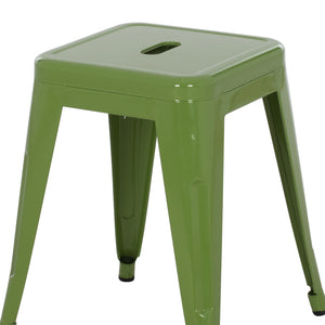 ΣΚΑΜΠΟ ΜΕΤΑΛΛΙΚΟ MELITA HM0096.53 ΣΕ LIGHT OLIVE GREEN ΧΡΩΜΑ 37x37x45Υεκ. - Pakobazaar