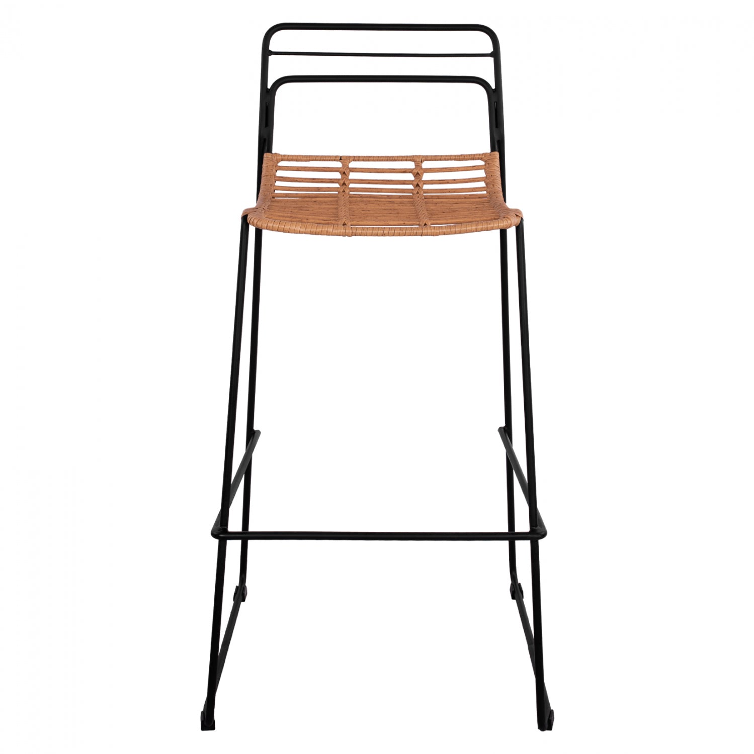 ΣΚΑΜΠΟ ΜΕΤΑΛΛΙΚΟ ALLEGRA HM5642 ΜΕ WICKER ΣΕ ΜΠΕΖ ΑΠΟΧΡΩΣΗ 48x53x100 εκ. - Pakobazaar