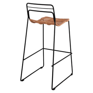 ΣΚΑΜΠΟ ΜΕΤΑΛΛΙΚΟ ALLEGRA HM5642 ΜΕ WICKER ΣΕ ΜΠΕΖ ΑΠΟΧΡΩΣΗ 48x53x100 εκ. - Pakobazaar