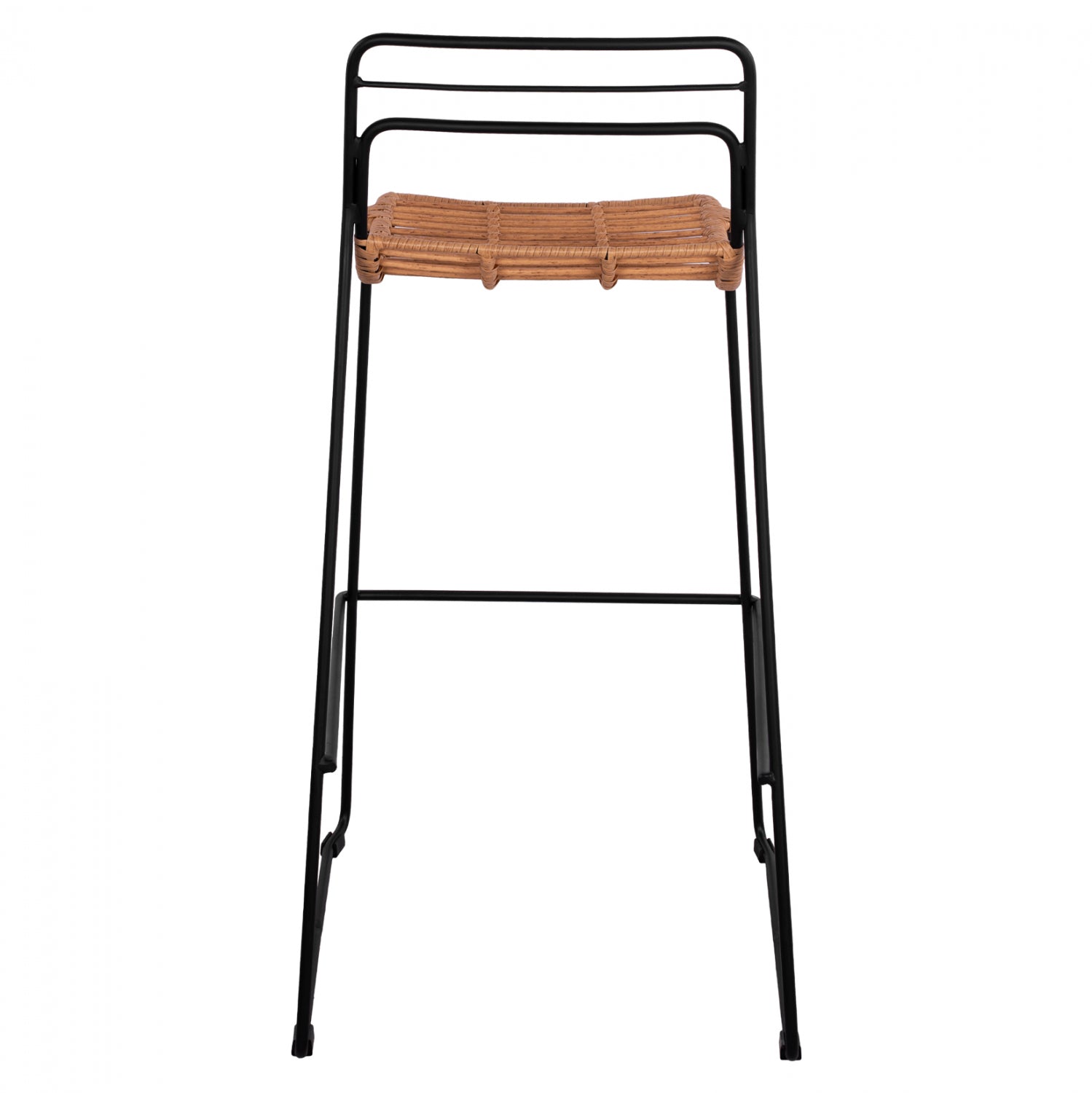 ΣΚΑΜΠΟ ΜΕΤΑΛΛΙΚΟ ALLEGRA HM5642 ΜΕ WICKER ΣΕ ΜΠΕΖ ΑΠΟΧΡΩΣΗ 48x53x100 εκ. - Pakobazaar