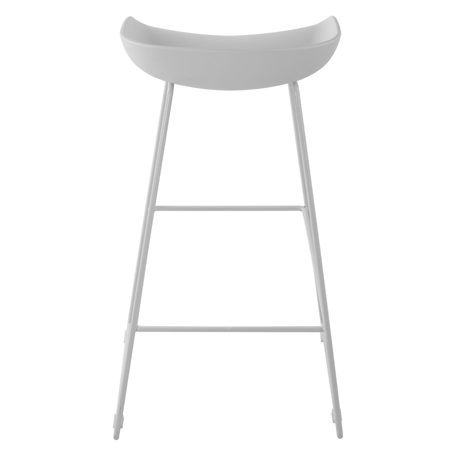 ΣΚΑΜΠΟ ΜΕΤΑΛΛΙΚΟ NAILA HM8450.01 ΜΕ ΚΑΘΙΣΜΑ PP ΛΕΥΚΟ 47x47x83 εκ. - Pakobazaar