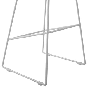 ΣΚΑΜΠΟ ΜΕΤΑΛΛΙΚΟ NAILA HM8450.01 ΜΕ ΚΑΘΙΣΜΑ PP ΛΕΥΚΟ 47x47x83 εκ. - Pakobazaar